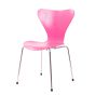 Sedia da pranzo Butterfly Series 7 di Arne Jacobsen rosa