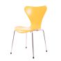 Sedia da pranzo Butterfly Series 7 di Arne Jacobsen gialla