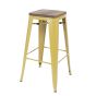 TOLIX teak seat 77cm ginger