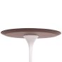 Eero Saarinen Tulip Side table | Beistelltisch 50cm Platte Nussbaum Basis weiß