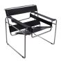Marcel Breuer WASSILY sedia pelle nera