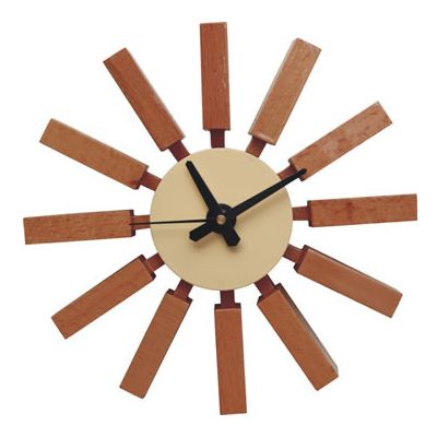 Reloj de bloque George Nelson marrón
