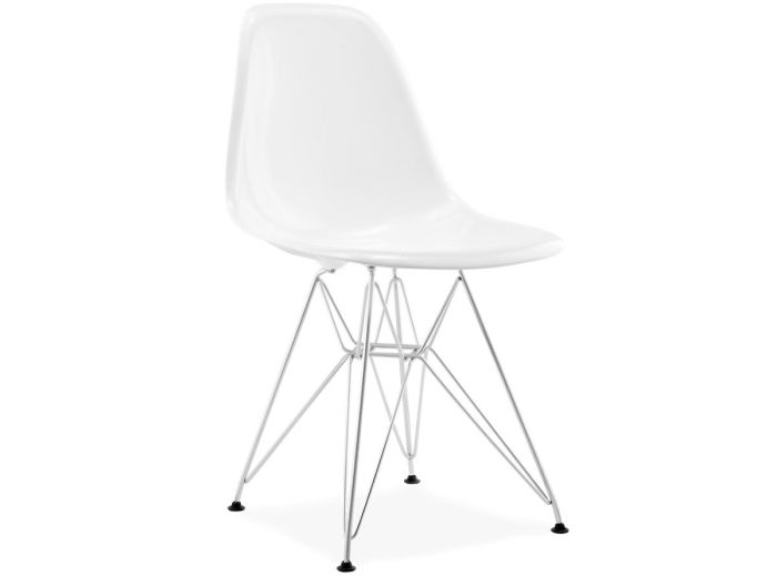 Eames DSR | jadalnia krzesło Włókno szklane biały