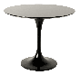 Eero Saarinen Tulipanbord 80cm blank svart