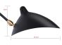 Serge Mouille Contemporary | pendant light 2-arm black