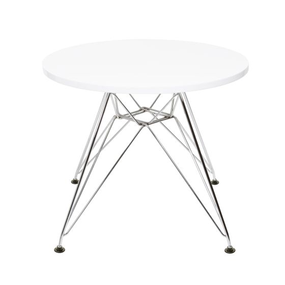 Mesa Eames CTR Junior redonda blanca - parte delantera