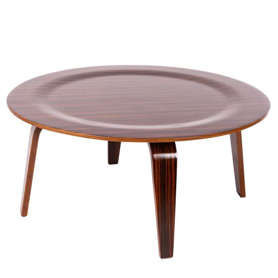 Mesa de centro Eames CTW en nogal - vista frontal