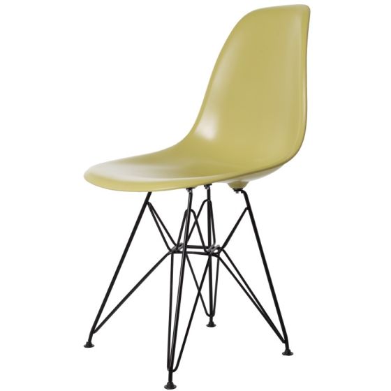 Eames DSR Base Preta ABS verde oliva