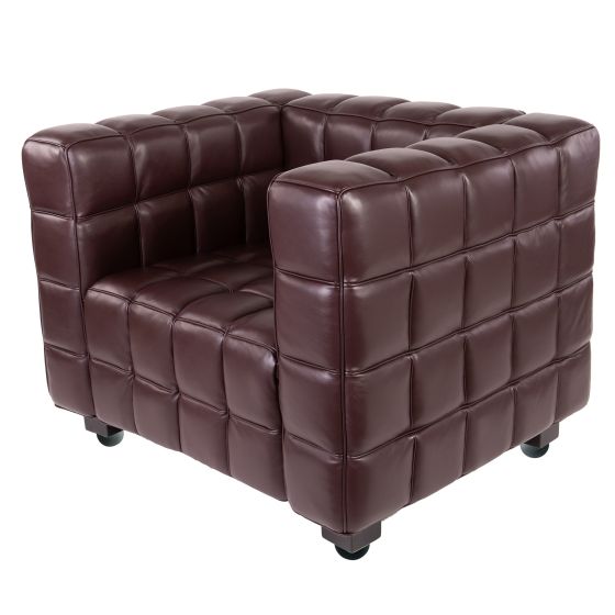 Josef Hoffman Kubus Chair | lounge stoel bruin