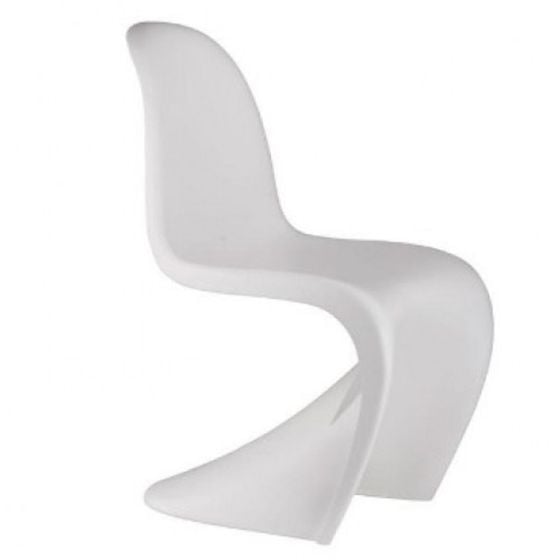 Verner Panton stol ABS vit - sida