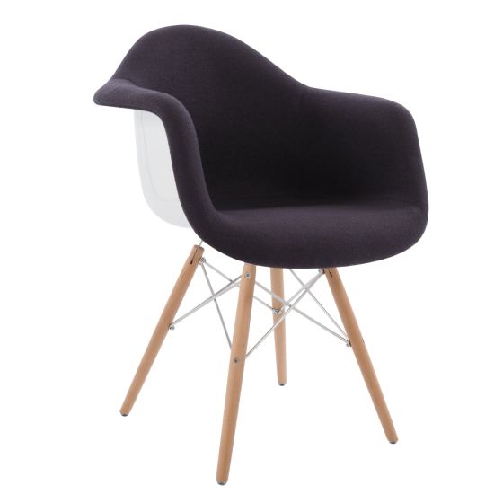 Eames DAW | Matsal stol mörkgrå