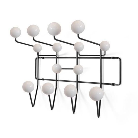 Eames Accrocher tout | cintre Blanc avec frame noir frame