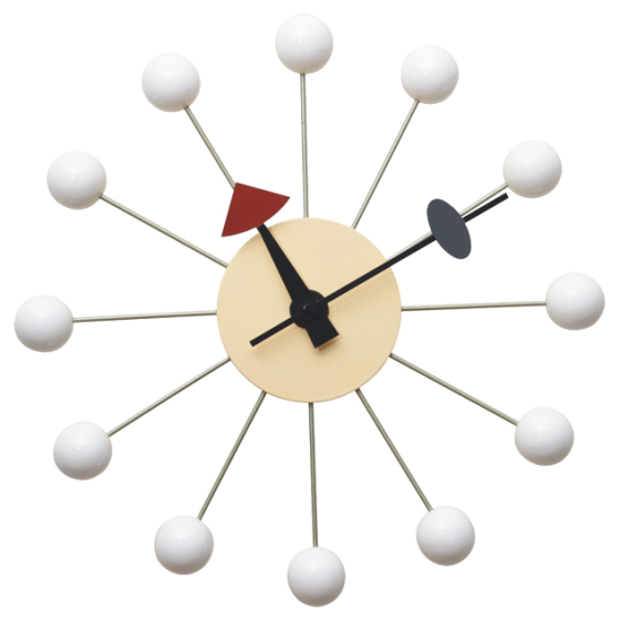 Nelson replica Ball Clock | wall clock white