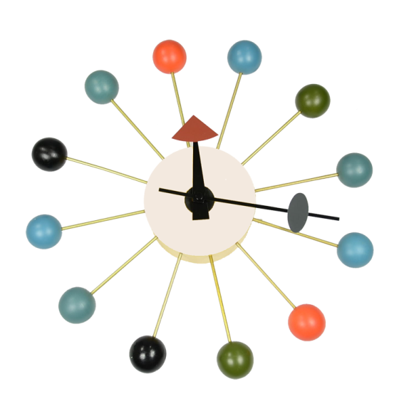 Nelson replica Ball Clock | wall clock multicolor