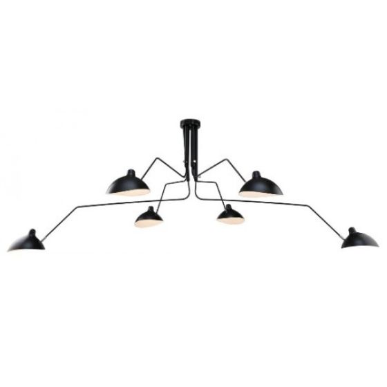 Serge Mouille Contemporary | luce pendente 6-braccio Nero