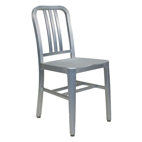 Philippe Starck Navy Chair aluminium - vooraanzicht