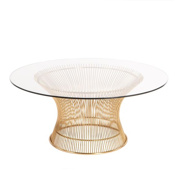 Mesa de centro Platner dorada