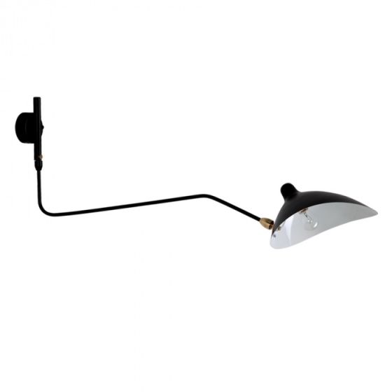 Serge Mouille Contemporary | vägglampa svart