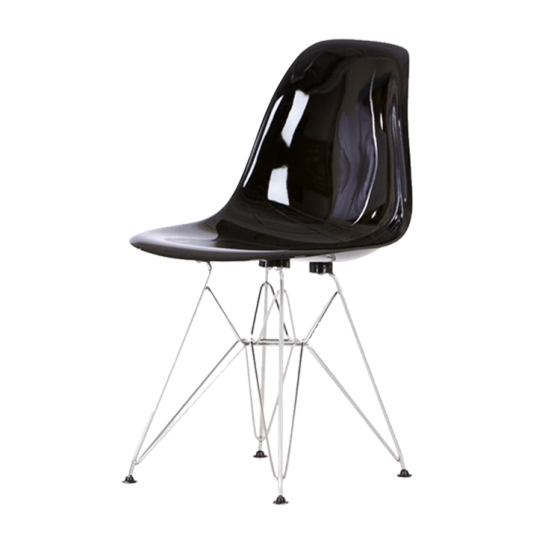 Eames DSR fibra de vidro preto