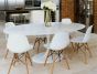 Eero Saarinen Tulpanbord Ovalt vitt- Elegant rumsmiljö