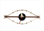 Nelson replica Eye clock | wall clock multicolor
