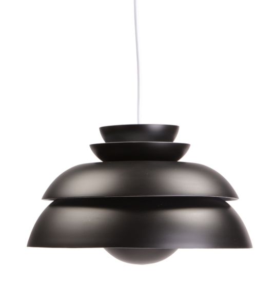 Lampe à suspension Concert P1 de Verner Panton noire