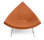 George Nelson Coconut Stuhl schwarz – hellbraun