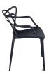Snake chair black - side view