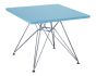 Table junior carrée Eames CTR bleu clair