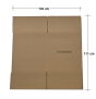 FEFCO 0201 doble pared 6mm | cAJa plegable de cartón 500x520x600mm Marrón | dimensions