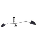 Serge Mouille Contemporary | pendant light 3-arm black