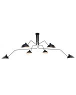 Serge Mouille Contemporary | pendant light 6-arm black