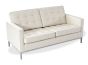 Sofa Rohe Florence 2-osobowa skóra biała