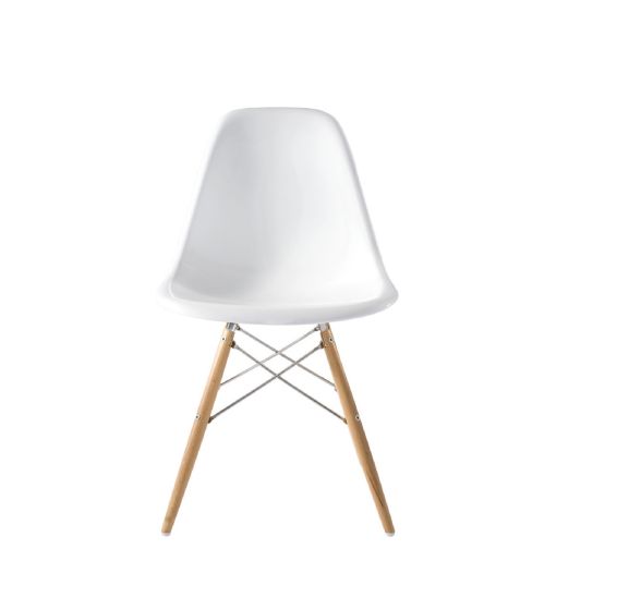 Eames DSW | jadalnia krzesło Włókno szklane biały