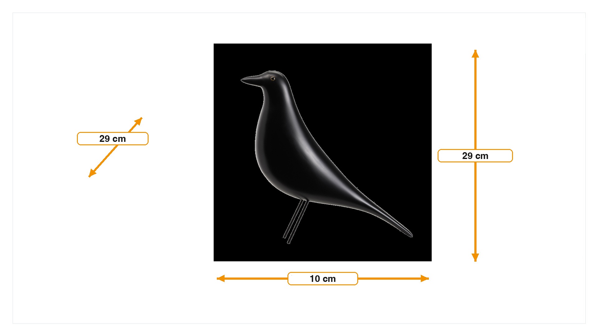 Abmessungen von Dekoration Housebird