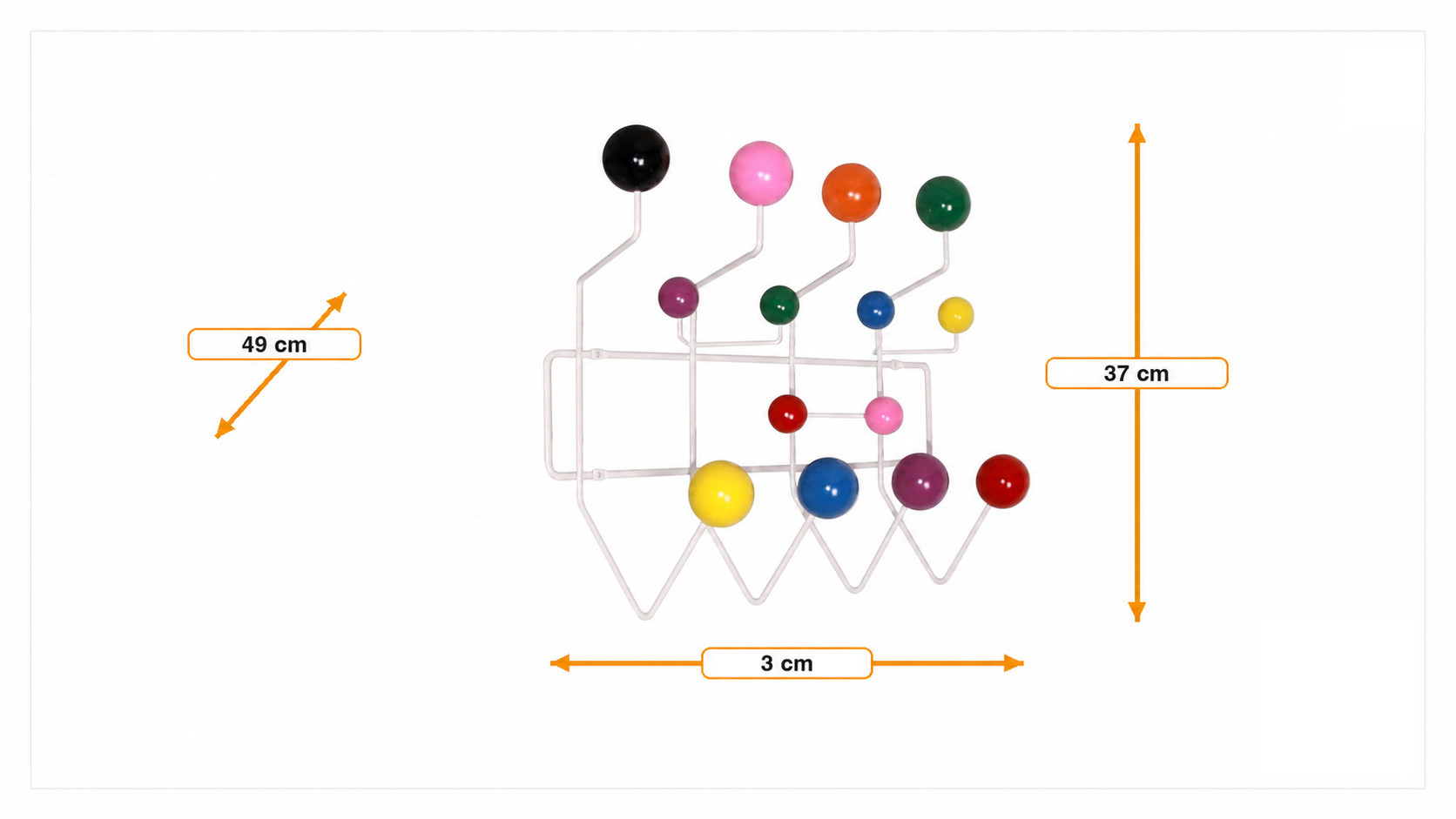 Dimensões de Cabide PenduRAR tudo misto