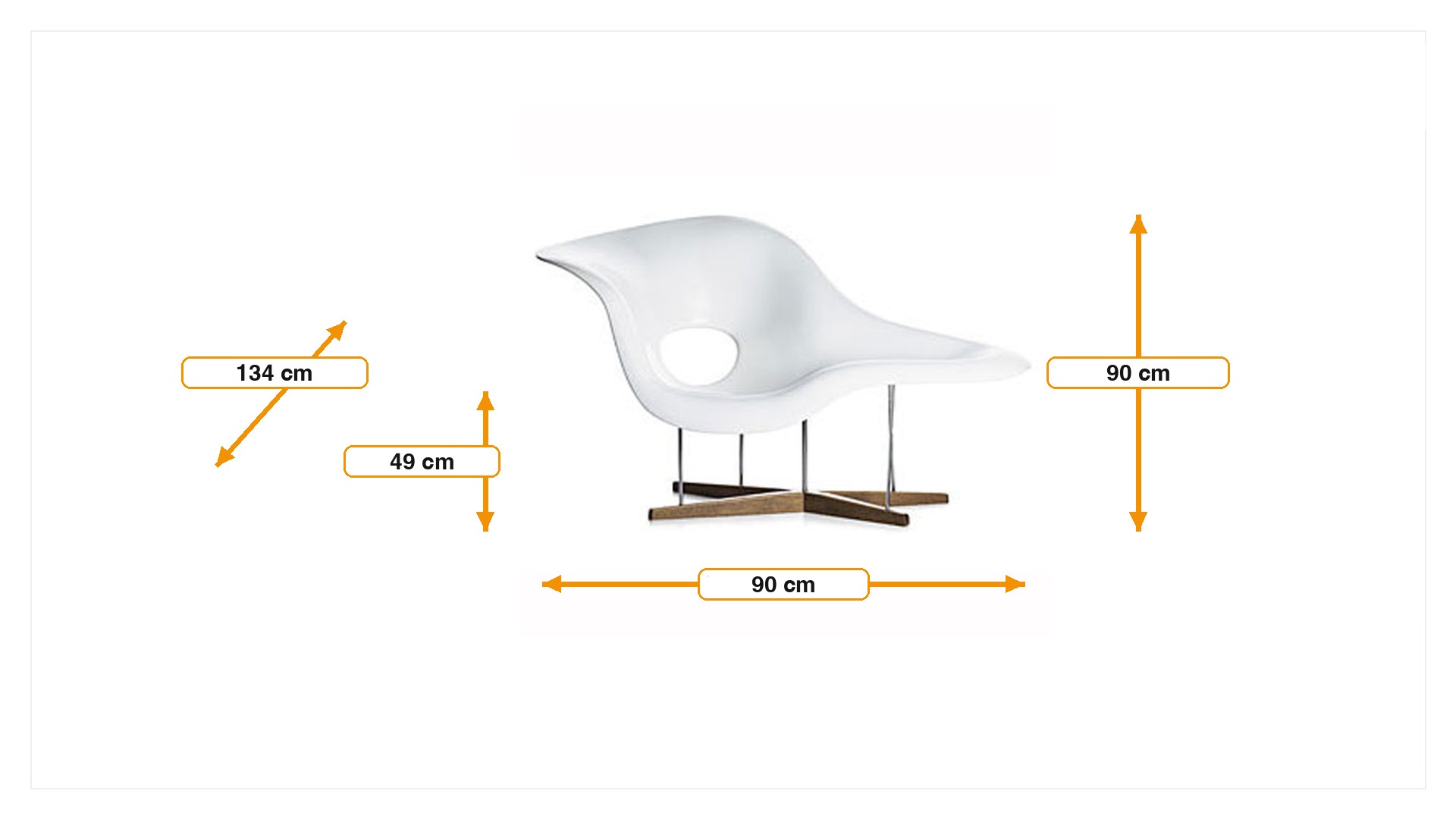 Dimensioni di Poltrona Sedia La Chaise