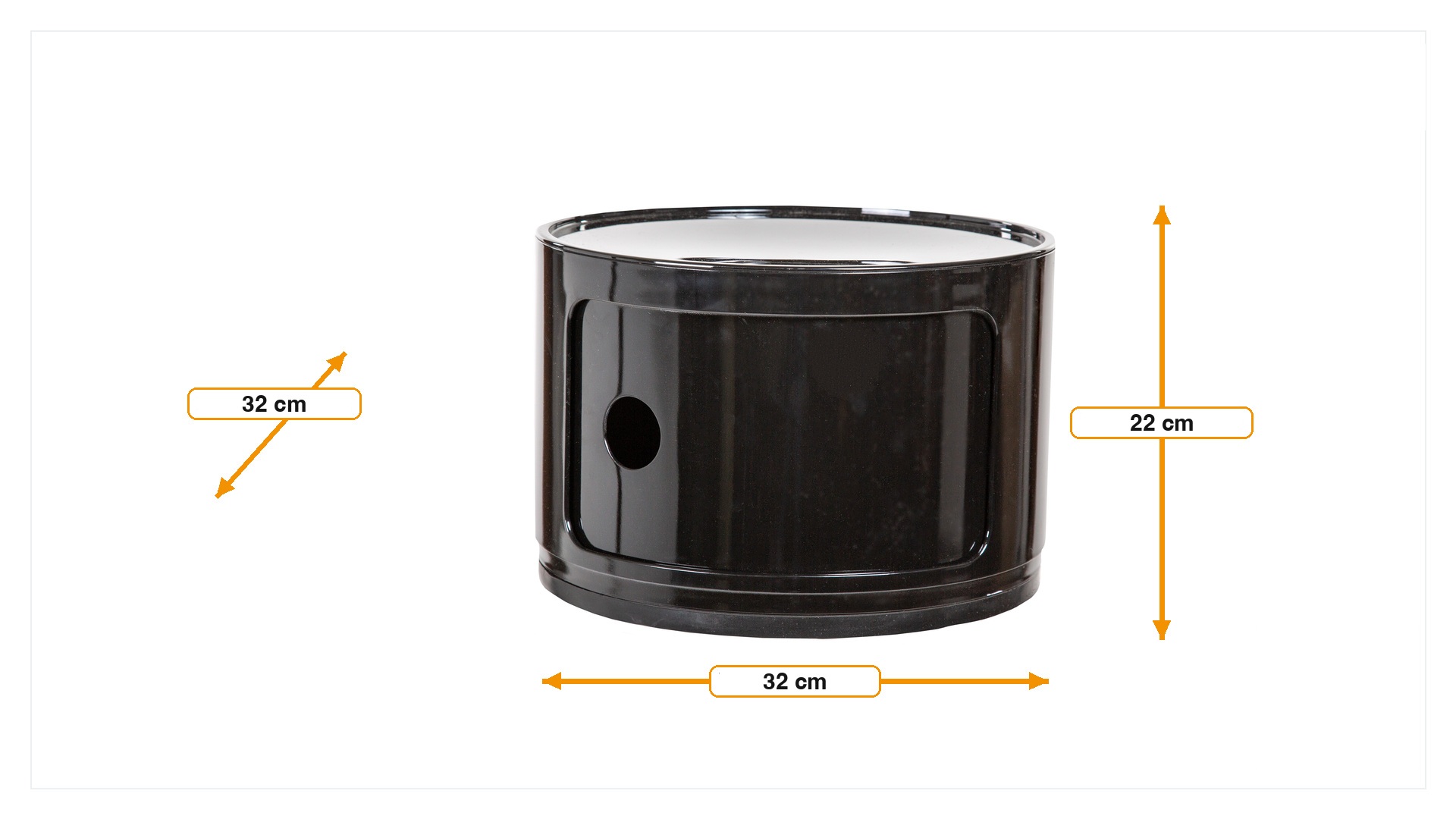 Product dimensions for Storage Componibili 22cm