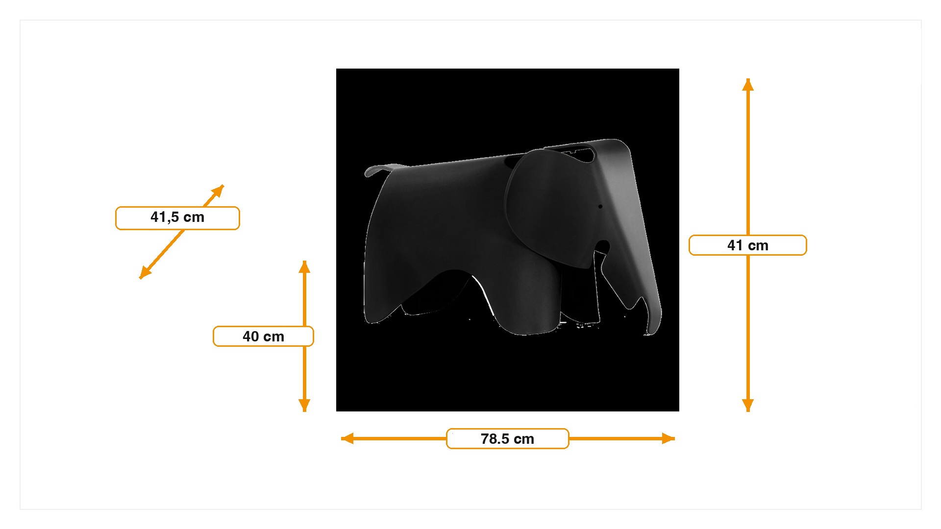 Abmessungen von Elephant Stuhl Elephant Junior