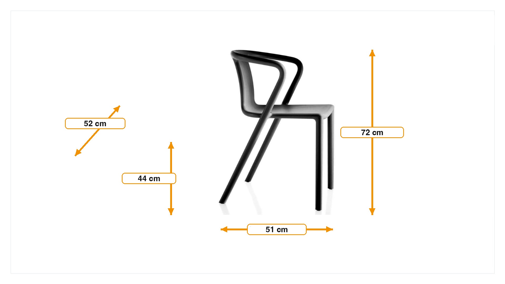 Wymiary produktu Taras krzesło Air armchair