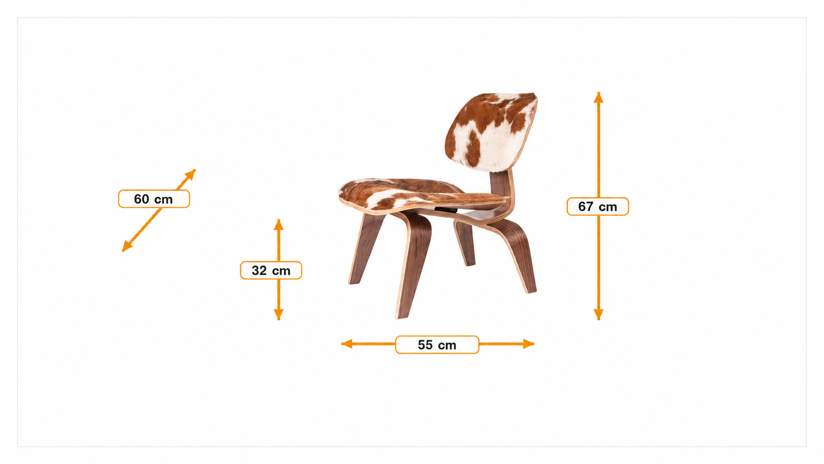 Dimensiones de Sillón LCW Piel de poney