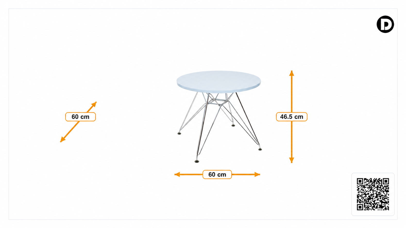 Dimensiones de Mesa para niños CTR Junior redondo