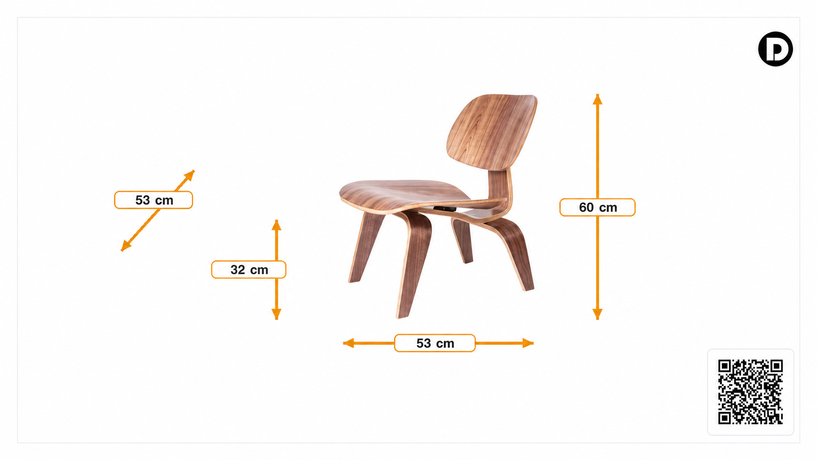 Dimensions de Fauteuil LCW