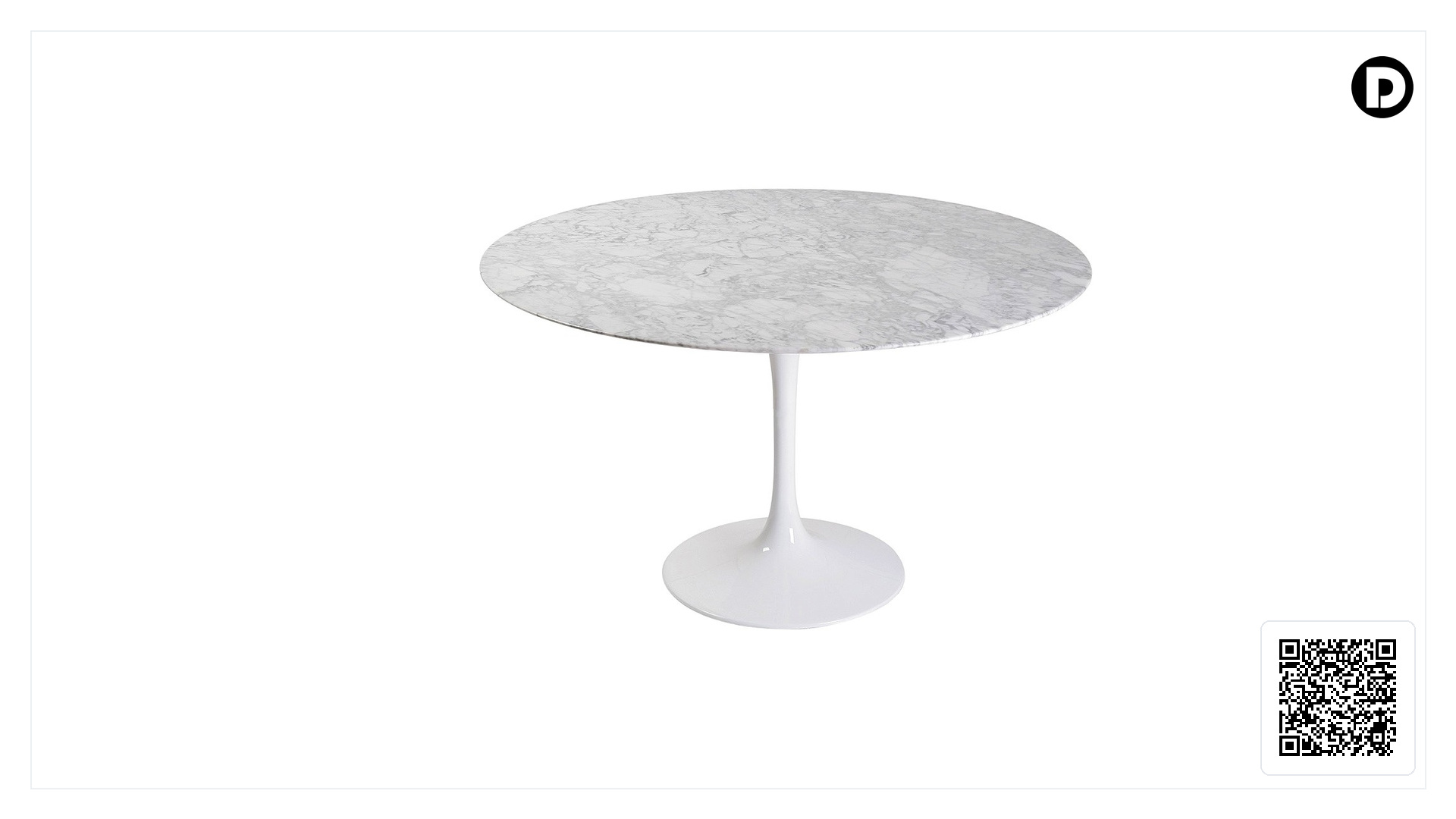 Dimensions de Table à manger Table tulipe marbre 120cm