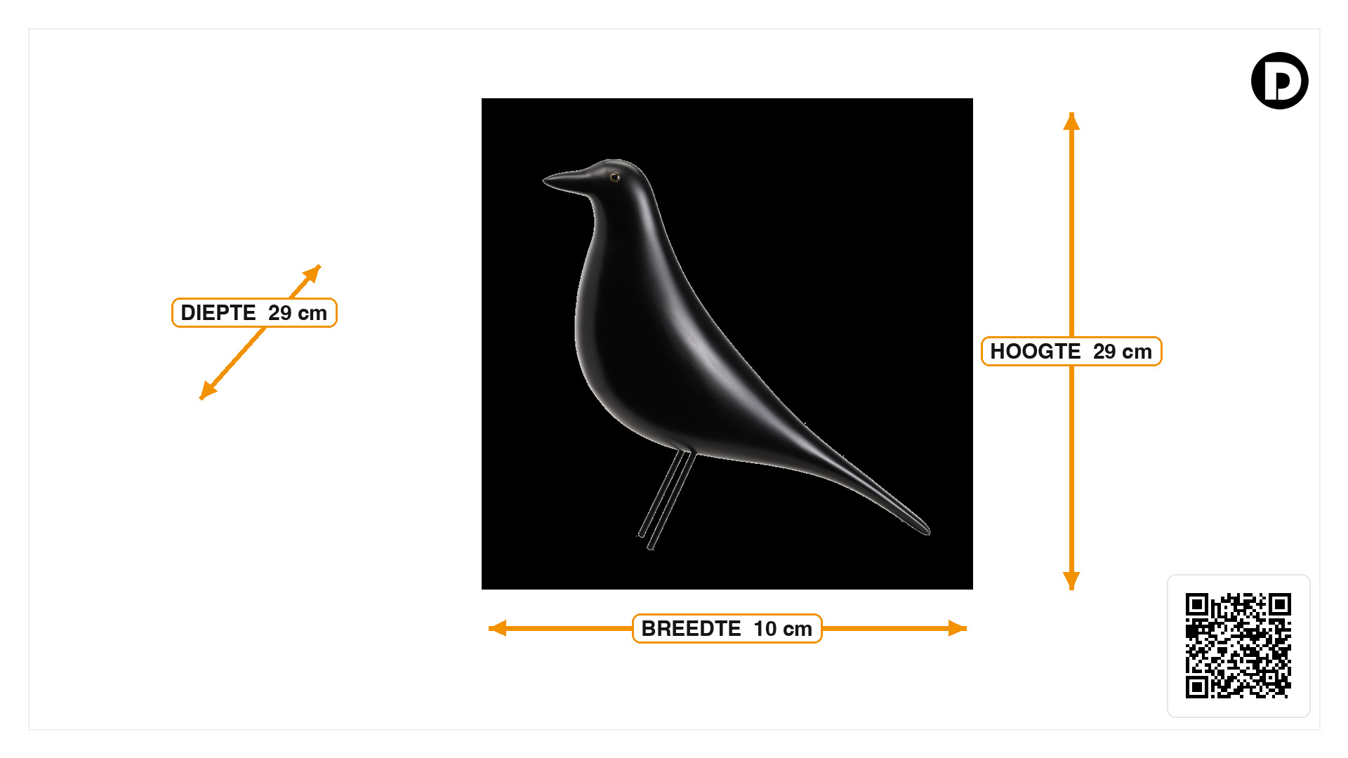 Afmetingen van Decoratie Housebird