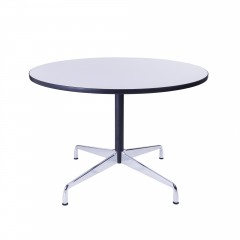 table à manger Table de contrat 110cm blanc logo