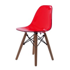krzesełko dla dziecka DS wood junior przejrzysty logo