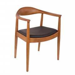 eetkamerstoel kennedy chair Leder logo
