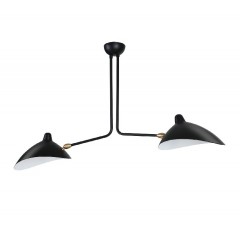 hanglamp Contemporary 2-arm zwart logo