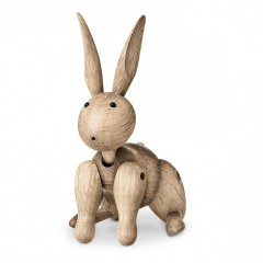 poupée en bois lapin naturel logo